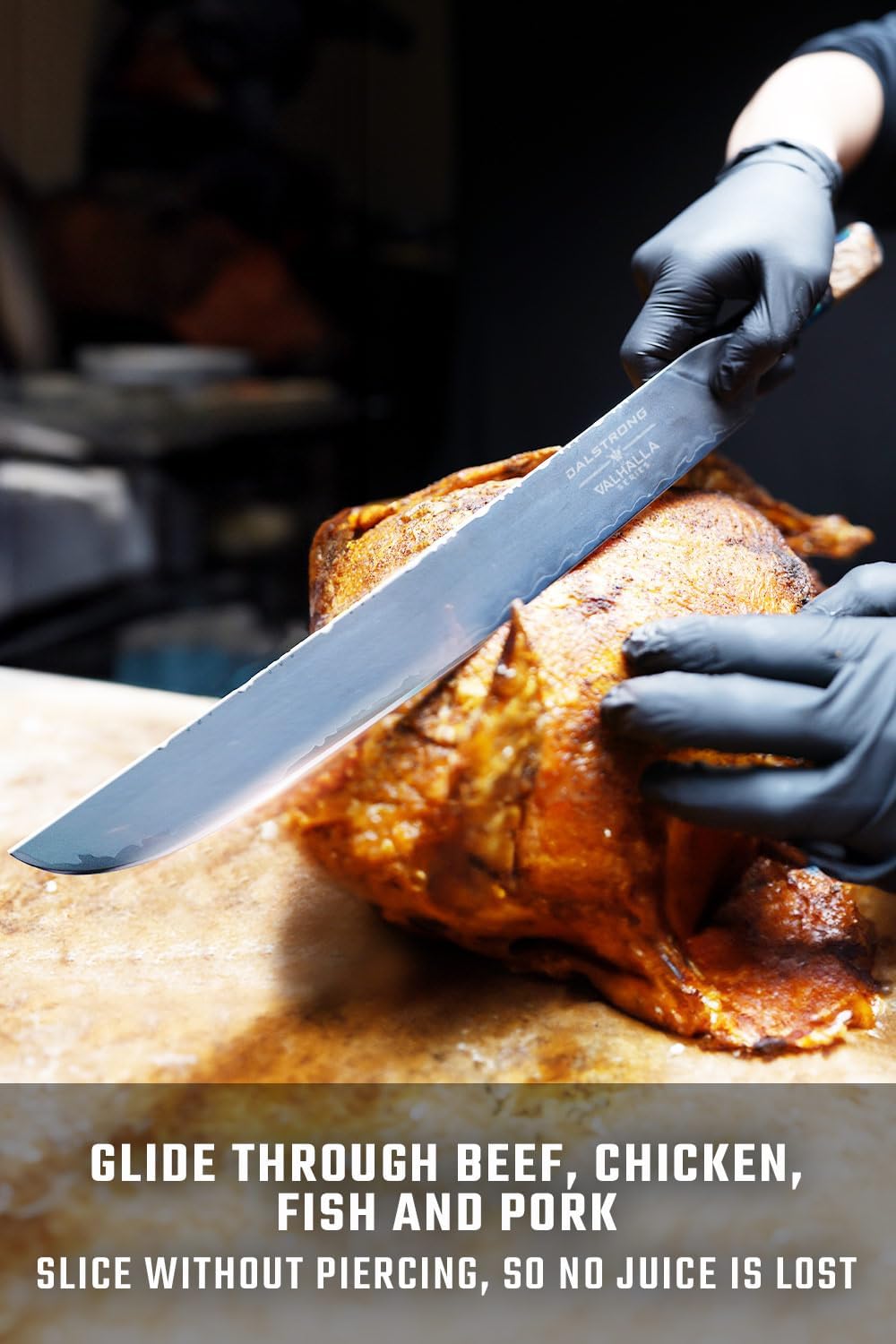 12" Slicing Knife - 9CR18MOV HC Steel