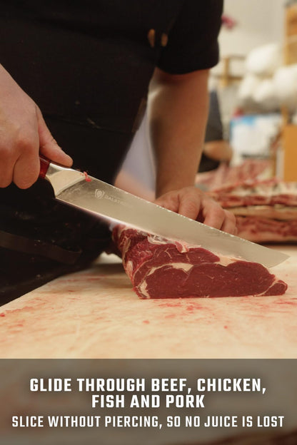 12" Slicing Knife - 9CR18MOV HC Steel