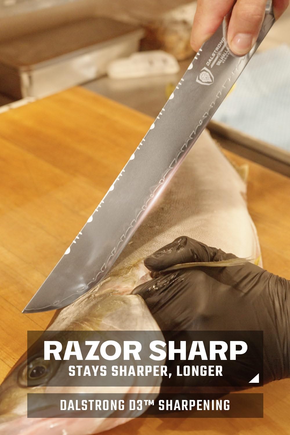12" Slicing Knife - 9CR18MOV HC Steel
