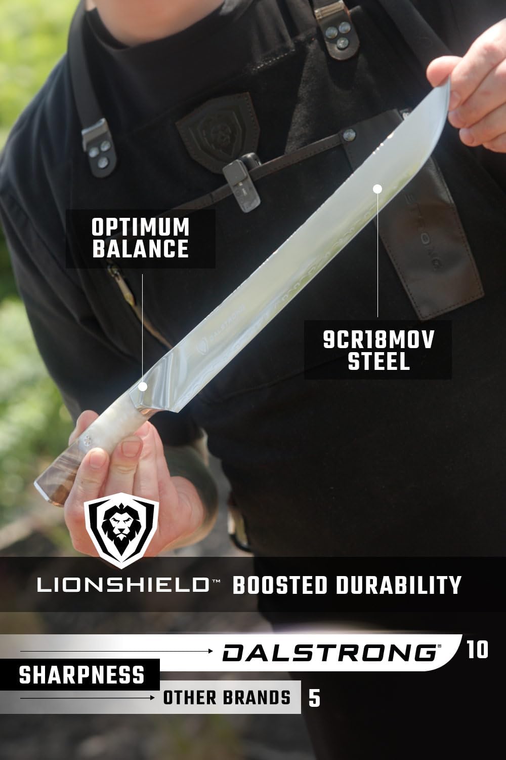 12" Slicing Knife - 9CR18MOV HC Steel