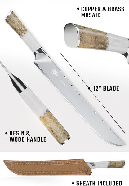12" Slicing Knife - 9CR18MOV HC Steel