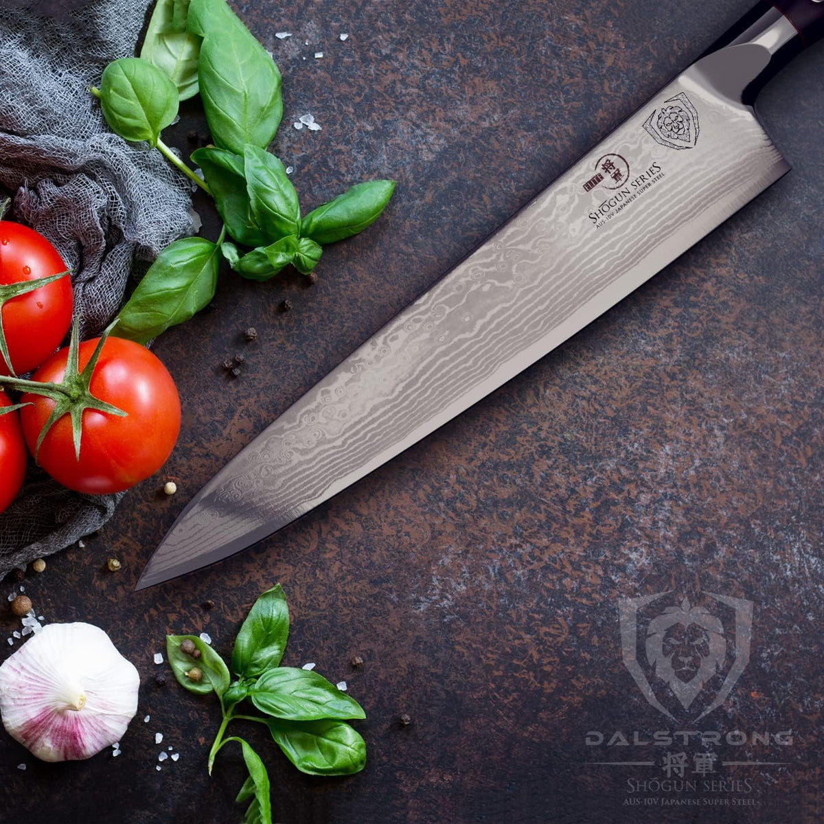 7" Chef Knife - AUS-10V Damascus
