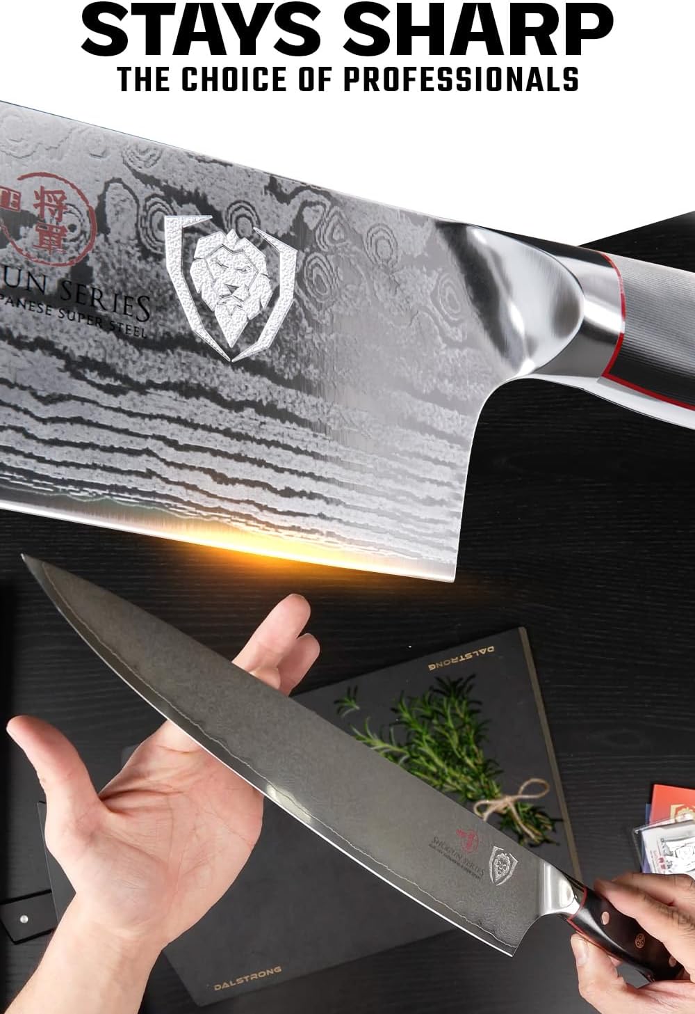 7" Chef Knife - AUS-10V Damascus