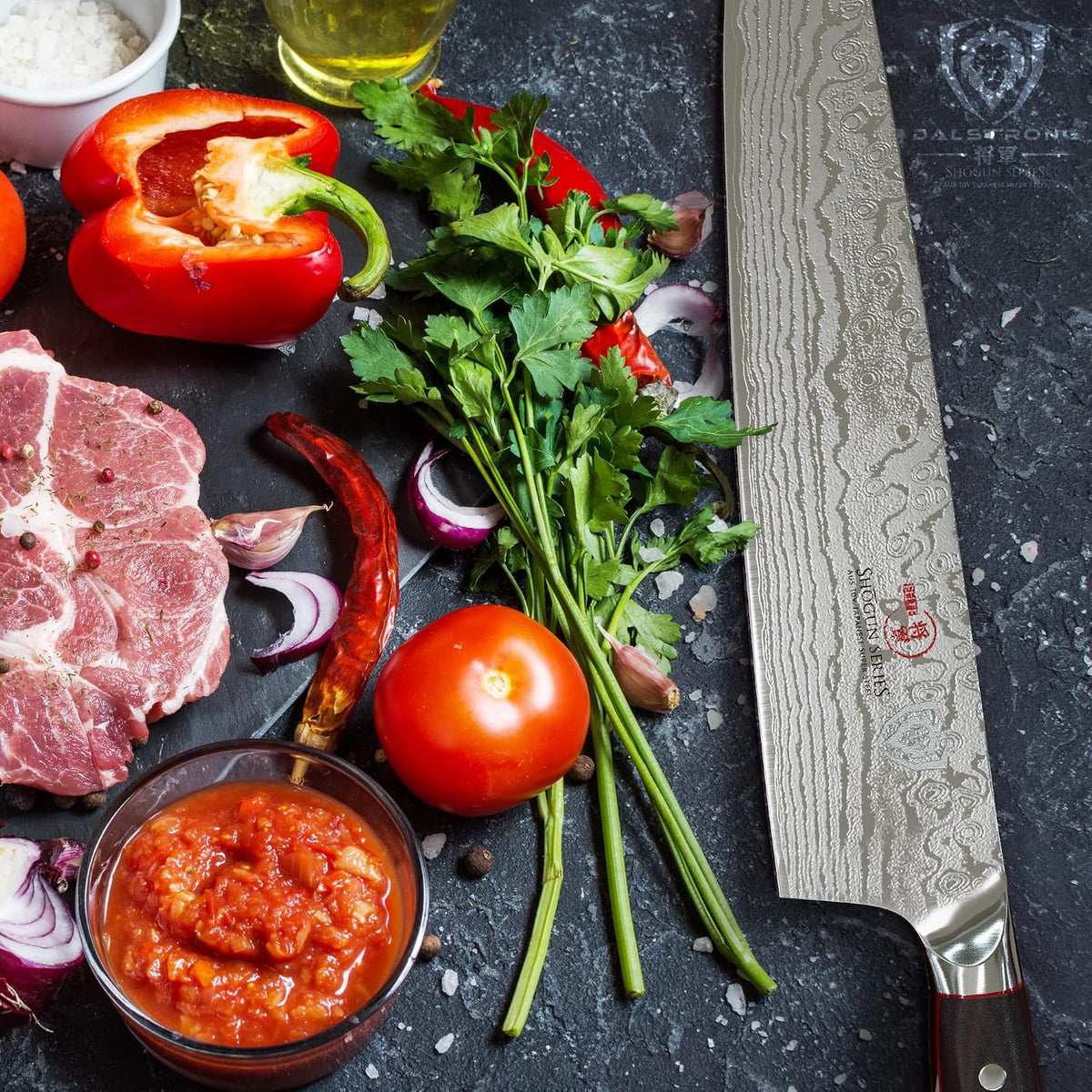 7" Chef Knife - AUS-10V Damascus