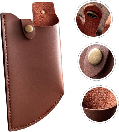 Artificial Leather Kitchen Knife Cover Protective Case for Chef and Meat Cleavers Compact Knife Protector with Stylish Design 9.76X4.72In