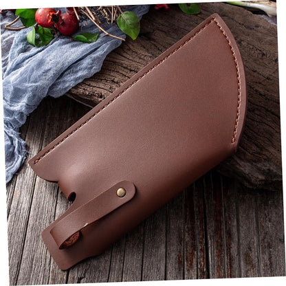 Artificial Leather Kitchen Knife Cover Protective Case for Chef and Meat Cleavers Compact Knife Protector with Stylish Design 9.76X4.72In