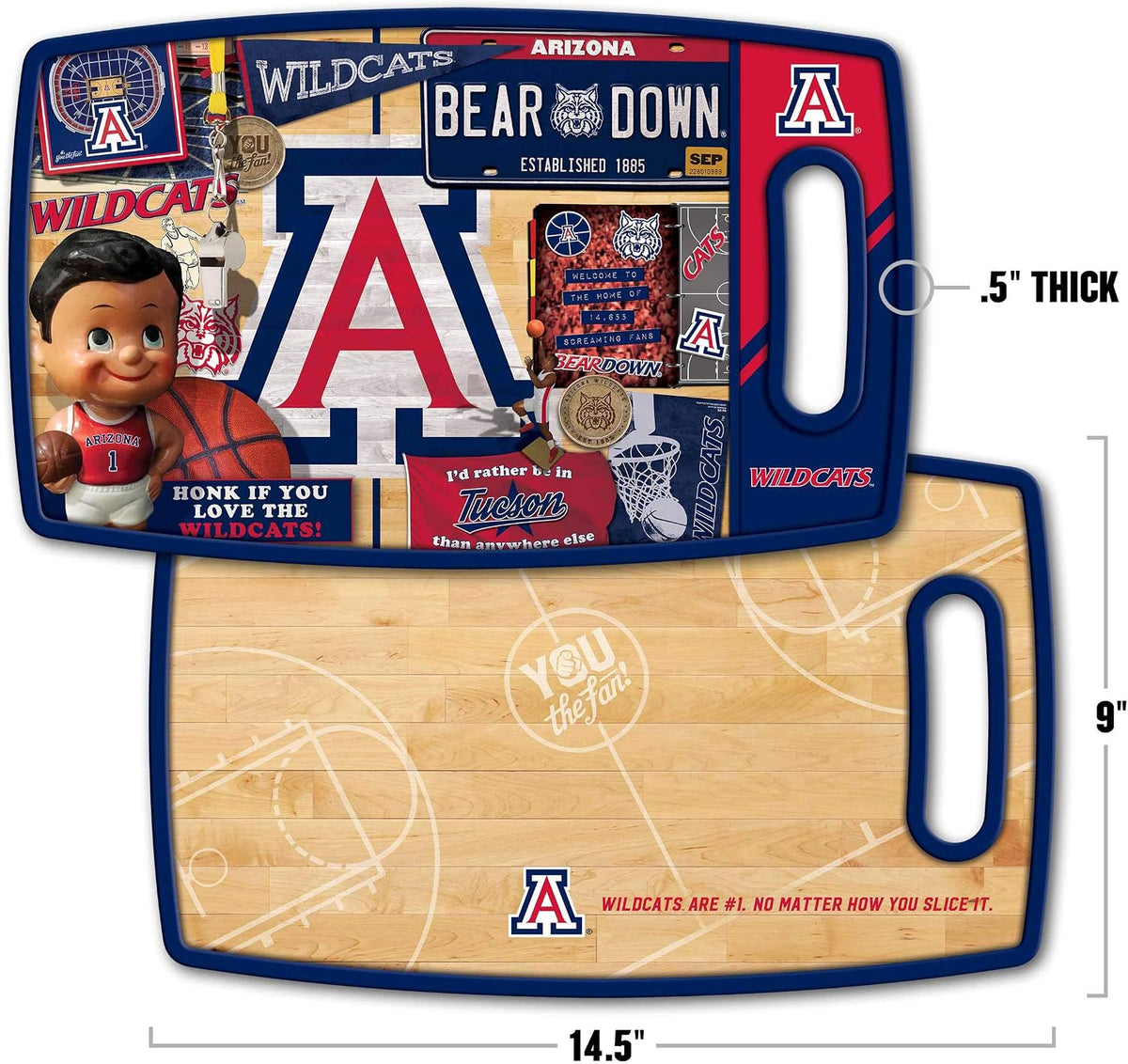NCAA Retro Series Cutting Board - Colors A
