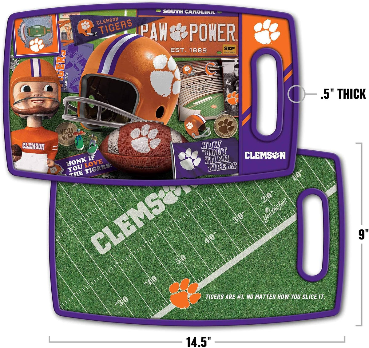 NCAA Retro Series Cutting Board - Colors A