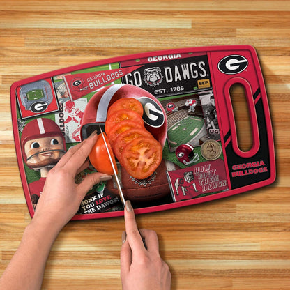 NCAA Retro Series Cutting Board - Colors A