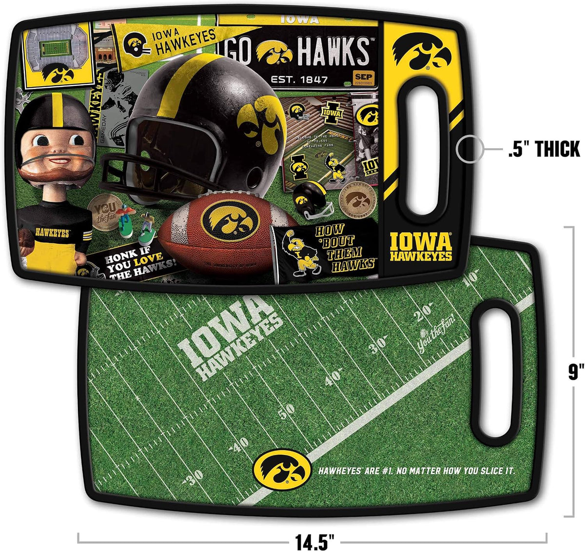 NCAA Retro Series Cutting Board - Colors A
