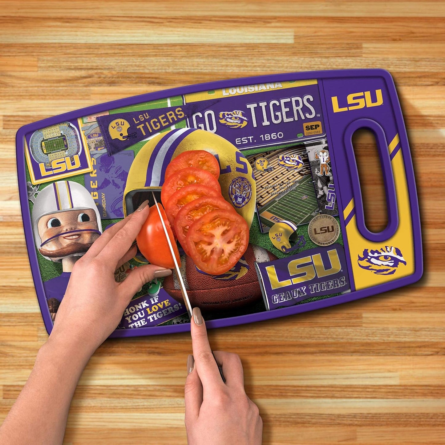 NCAA Retro Series Cutting Board - Colors A