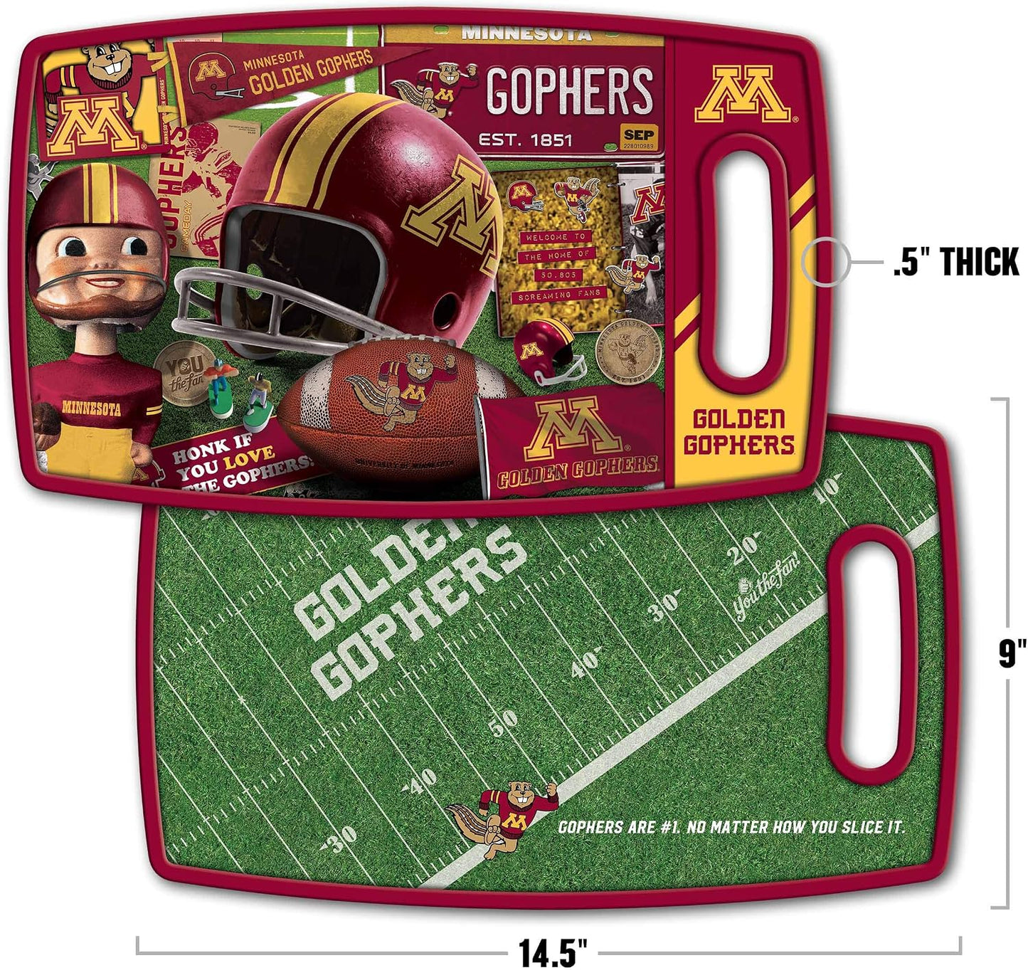 NCAA Retro Series Cutting Board - Colors A