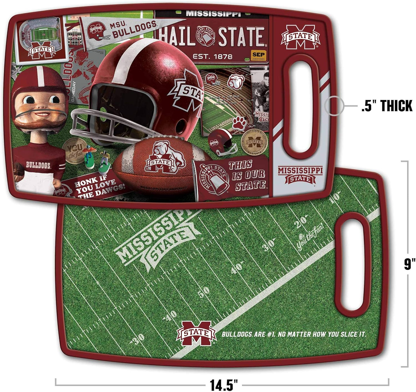 NCAA Retro Series Cutting Board - Colors A