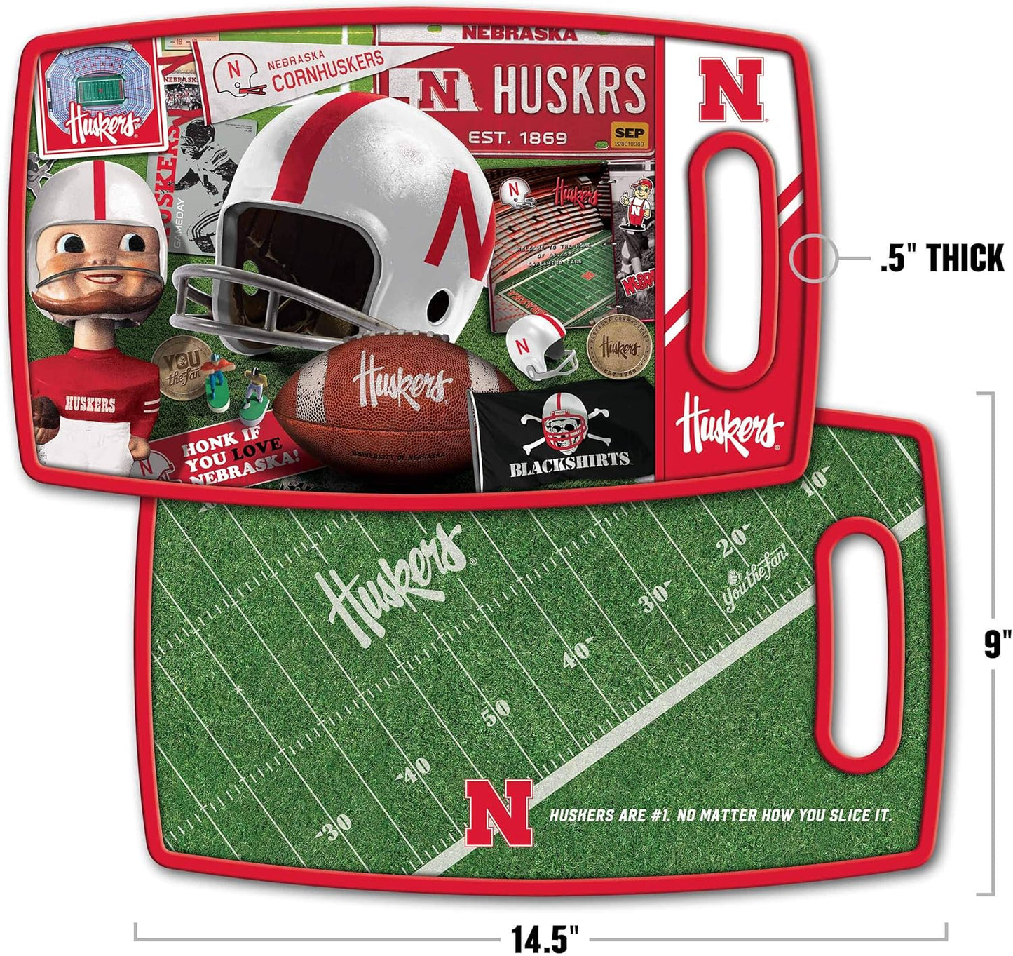NCAA Retro Series Cutting Board - Colors A