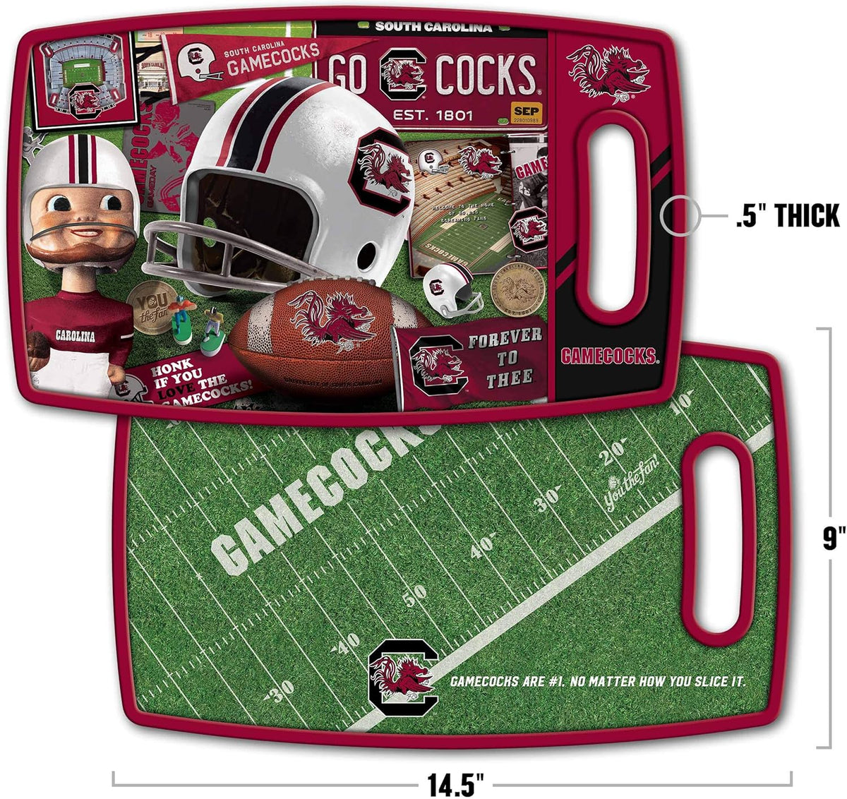 NCAA Retro Series Cutting Board - Colors A