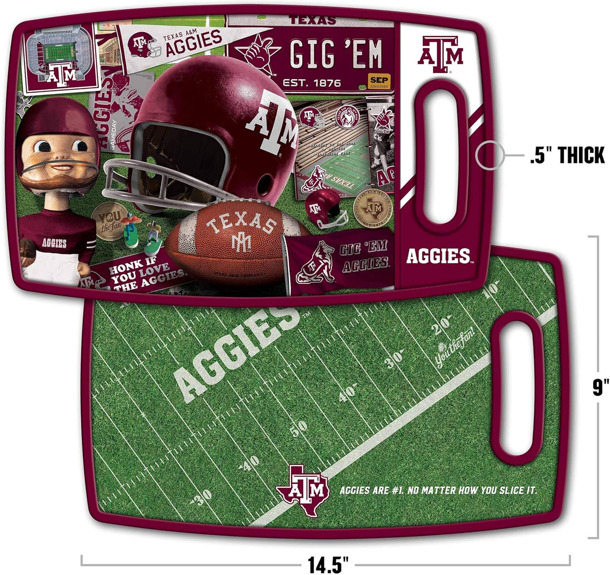 NCAA Retro Series Cutting Board - Colors A
