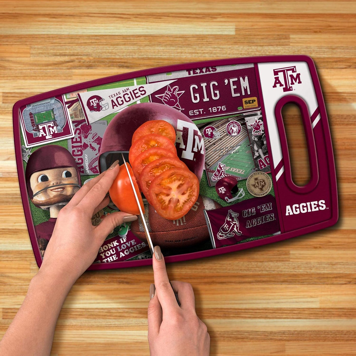 NCAA Retro Series Cutting Board - Colors A