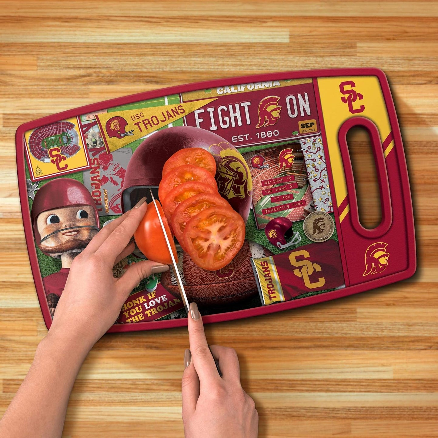 NCAA Retro Series Cutting Board - Colors A