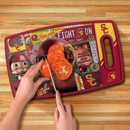 NCAA Retro Series Cutting Board - Colors A