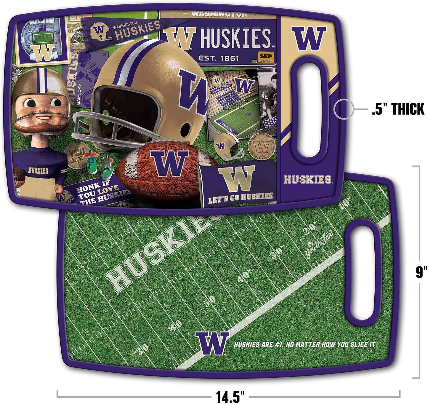 NCAA Retro Series Cutting Board - Colors A