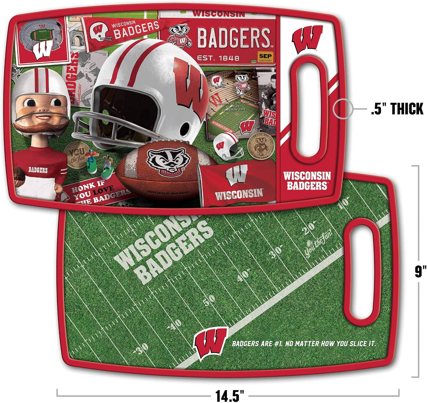 NCAA Retro Series Cutting Board - Colors A