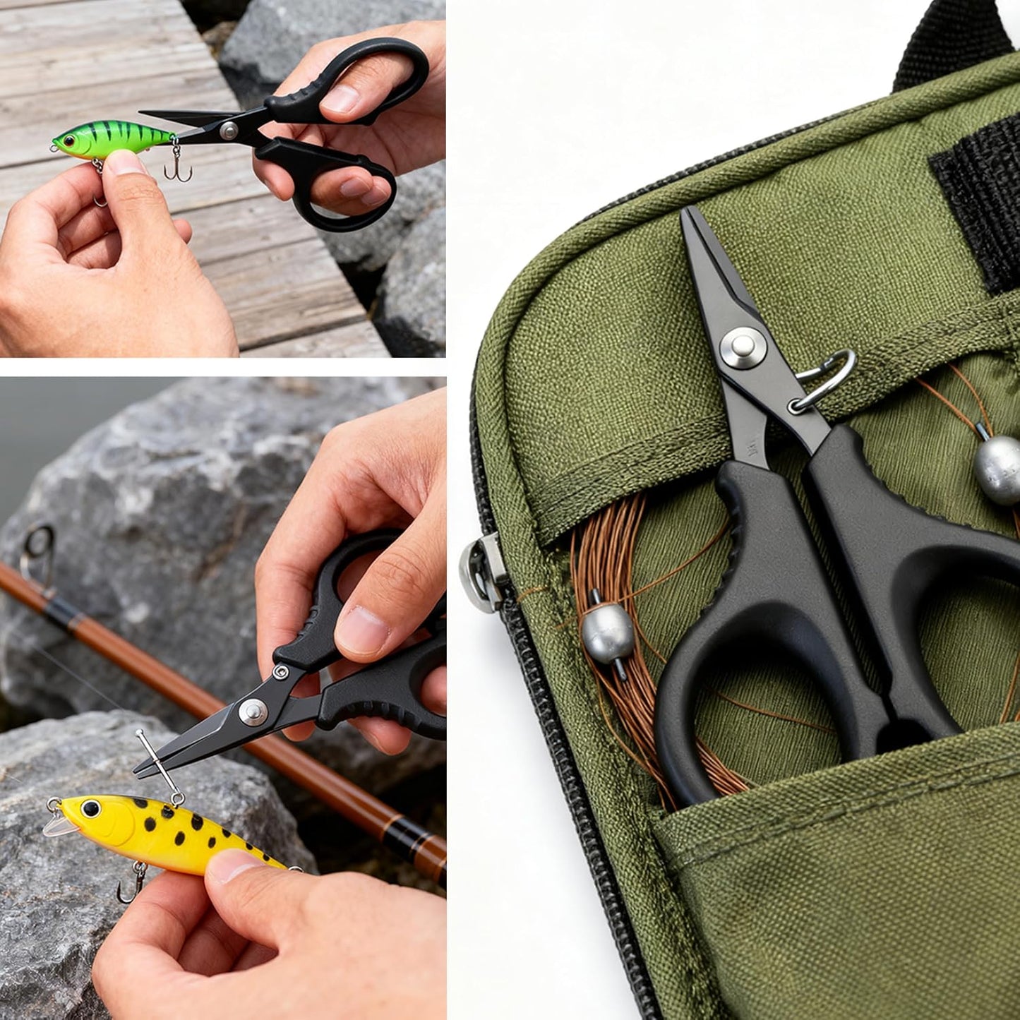 Fillet Knife Set for Beginner, Fishing Pliers Precisely, Fish Measuring Tape, Non Slip Grip Fishing Knife, Saltwater Fishing Accessories, Great Value Fishing Tackle