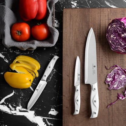 3PCS Chef Knife, Ultra Sharp Kitchen Knife, High Carbon Stainless Steel Chef knife set