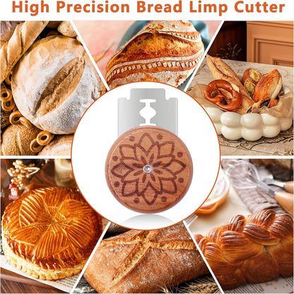UFO Bread Lame Cutter for Homemade Sourdough,Bread Scorer Tool for Sourdough with 5 Blades and Storage Cover,Slashing Tool Bread Cutting Knife for Artisan Bread and Baguette Makers,Circle