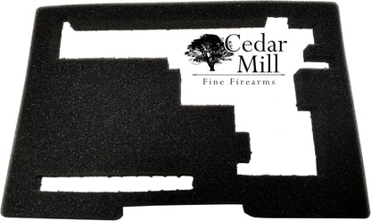 Cedar Mill Fine Firearms TSA Approved Hard Gun Case – Airline Approved Lockable Pistol Carrying Case with Dual Latch & Customizable Foam – Fits 9mm Handgun, Revolver & Firearm for Travel & Range Use