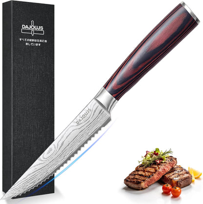 Brisket Knife Meat Carving Knives - 12 Inch Ultra Sharp High Carbon Steel Kitchen Carving Slicing Knife with Ergonomic Wood Handle & Gift Box for Turkey, Meat Cutting, BBQ