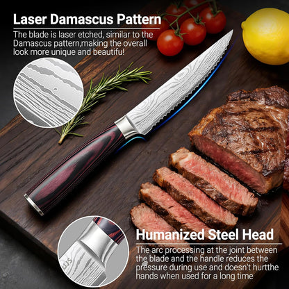 Brisket Knife Meat Carving Knives - 12 Inch Ultra Sharp High Carbon Steel Kitchen Carving Slicing Knife with Ergonomic Wood Handle & Gift Box for Turkey, Meat Cutting, BBQ