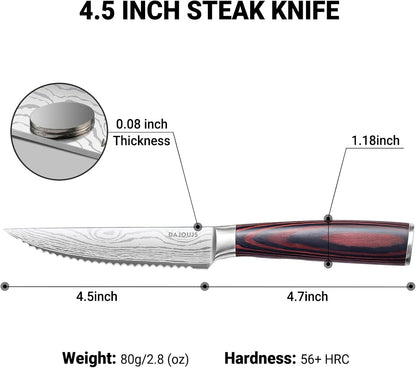 Brisket Knife Meat Carving Knives - 12 Inch Ultra Sharp High Carbon Steel Kitchen Carving Slicing Knife with Ergonomic Wood Handle & Gift Box for Turkey, Meat Cutting, BBQ