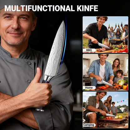 Brisket Knife Meat Carving Knives - 12 Inch Ultra Sharp High Carbon Steel Kitchen Carving Slicing Knife with Ergonomic Wood Handle & Gift Box for Turkey, Meat Cutting, BBQ