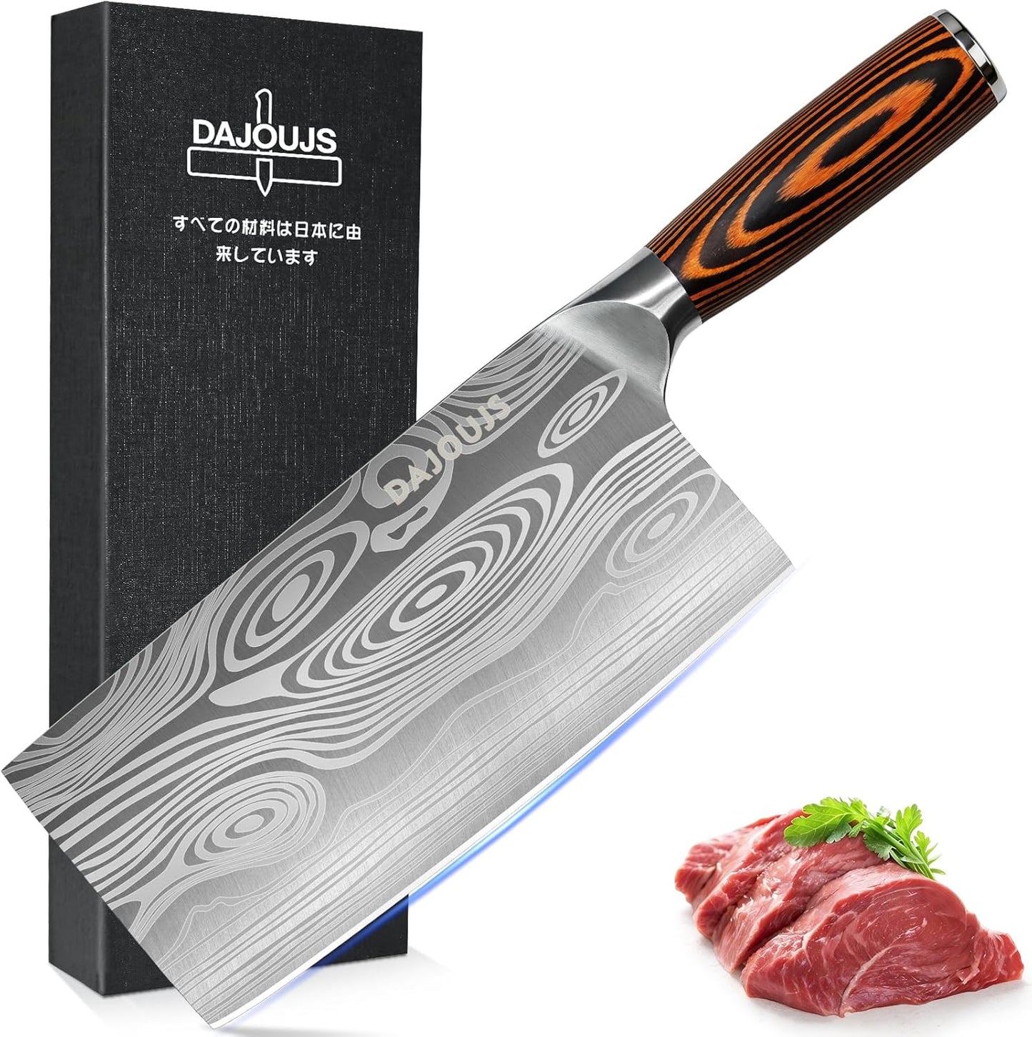 Brisket Knife Meat Carving Knives - 12 Inch Ultra Sharp High Carbon Steel Kitchen Carving Slicing Knife with Ergonomic Wood Handle & Gift Box for Turkey, Meat Cutting, BBQ