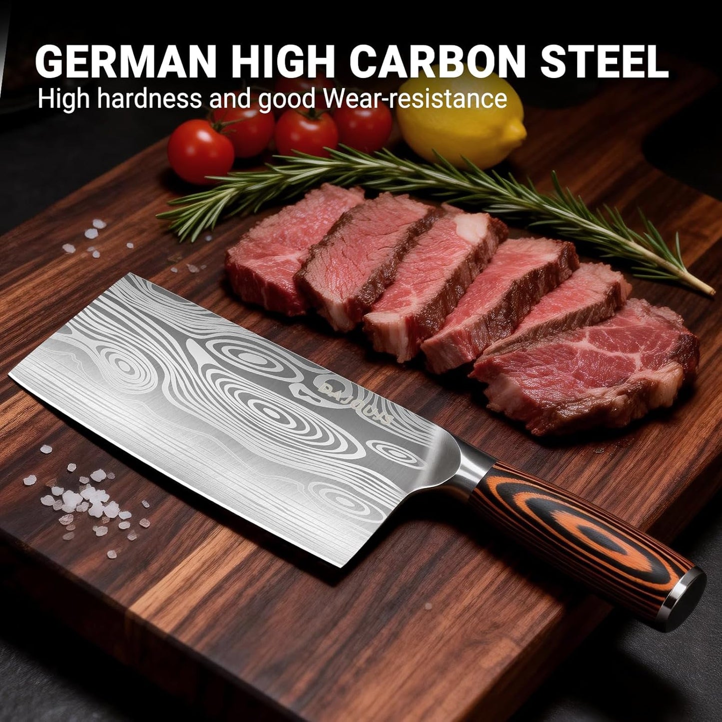 Brisket Knife Meat Carving Knives - 12 Inch Ultra Sharp High Carbon Steel Kitchen Carving Slicing Knife with Ergonomic Wood Handle & Gift Box for Turkey, Meat Cutting, BBQ