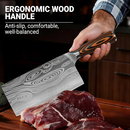 Brisket Knife Meat Carving Knives - 12 Inch Ultra Sharp High Carbon Steel Kitchen Carving Slicing Knife with Ergonomic Wood Handle & Gift Box for Turkey, Meat Cutting, BBQ
