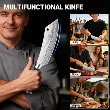 Brisket Knife Meat Carving Knives - 12 Inch Ultra Sharp High Carbon Steel Kitchen Carving Slicing Knife with Ergonomic Wood Handle & Gift Box for Turkey, Meat Cutting, BBQ