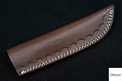 Ottoza TOP GRAIN Leather Knife Sheaths for Fixed Blade Knives, Leather Knife Sheath for Belt, Leather Knife Holster Belt Knife Holder, Vertical Knife Sheath for Belt No:111