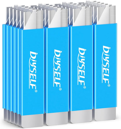 Box Cutters, 12 Pack Box Cutter Retractable, Box Cutters Knife with Single Edge Razor Blade, Utility Knife All Metal Shell, Letter Opener for Packages, Boxes, and Paper