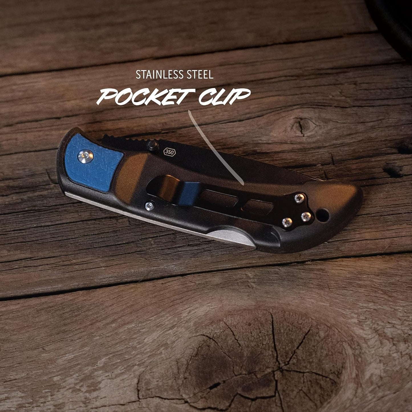 OUTDOOR EDGE 3.5" RazorLite EDC Knife. Pocket Knife with Replaceable Blades and Clip. The Perfect Hunting Blade for Skinning Deer. Blaze Orange with 6 Blades