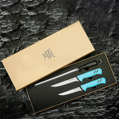 YOUSUNLONG Curved Boning Knife for Meat Cutting - 6 Inch - Premium High-carbon Molybdenum Steel Flexible Curved Blade - Butcher's Kitchen Boning Knife - Ergonomic & Non-slip Handle