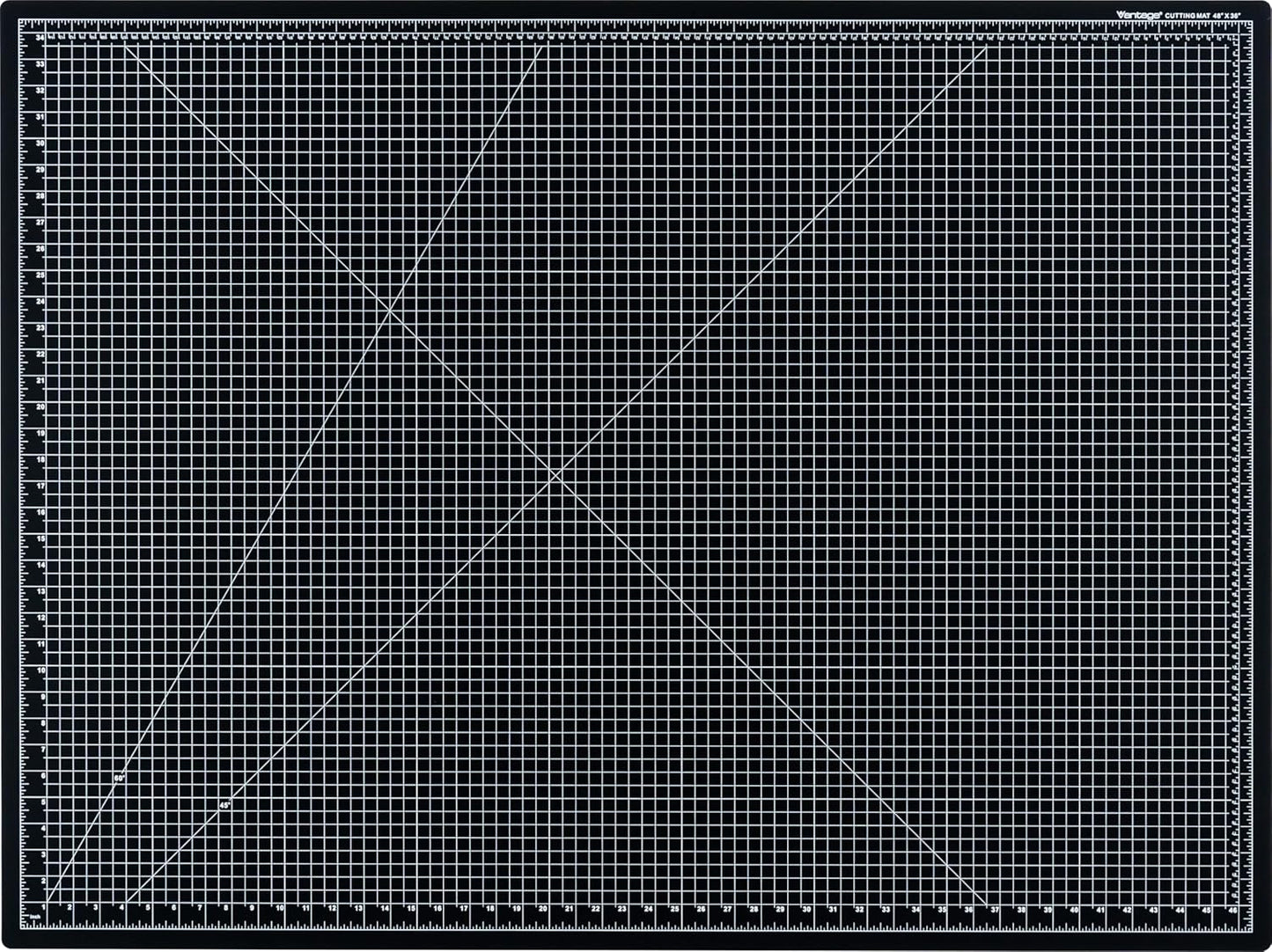 Dahle Vantage 10680 See-Through Premium Self-Healing Cutting Mat, 9"x12", 1/2" Grid, 5 Layers for Max Healing, Perfect for Crafts & Sewing, Clear