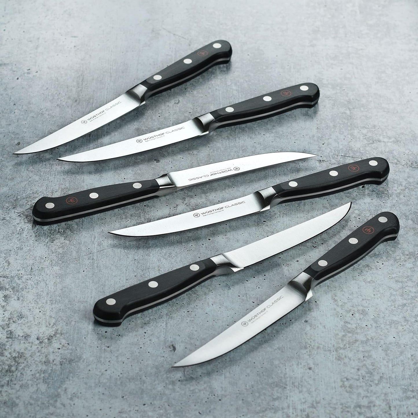 Wusthof Classic Steak Knife Set with Wood Case (6 Piece)