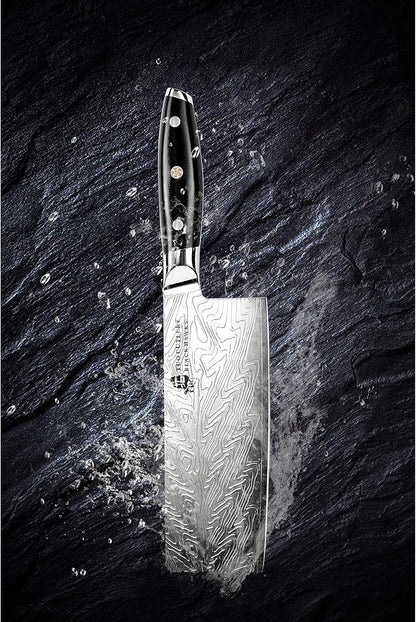 TUO Honing Rod, Knife Sharpening Rod 8 Inch, High Carbon German Steel Knife Sharpener with Ergonomic Pakkawood Handle, Premium Honing Steel for Kitchen Knives Blade Maintenance, Black Hawk Series