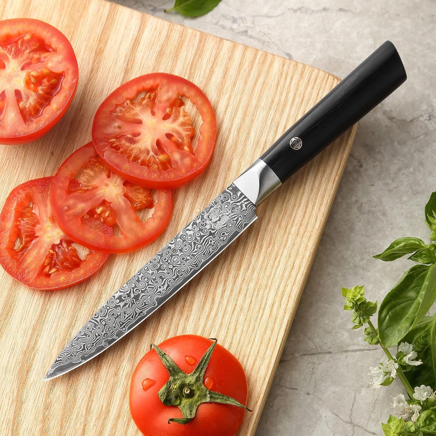 zayiko Limited Edition Copper Damascus Chef’s Knife – 8.3" Kiritsuke Blade | Damascus Steel with VG10 Core & Copper Texture | Maple Wood Handle | Professional Kitchen Knife in Gift Box