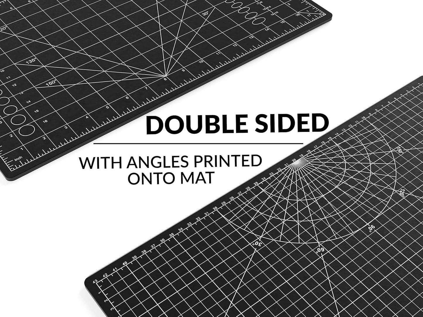 XNM Premium Self Healing Cutting Mat - 8 Inches by 11 inches - A4, 3 Layer Quality PVC Construction - Dual Sided, Imperial and Metric Grid Lines - Perfect for Cutting, Sewing, and Crafts