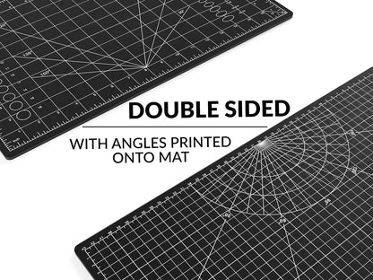 XNM Premium Self Healing Cutting Mat - 8 Inches by 11 inches - A4, 3 Layer Quality PVC Construction - Dual Sided, Imperial and Metric Grid Lines - Perfect for Cutting, Sewing, and Crafts