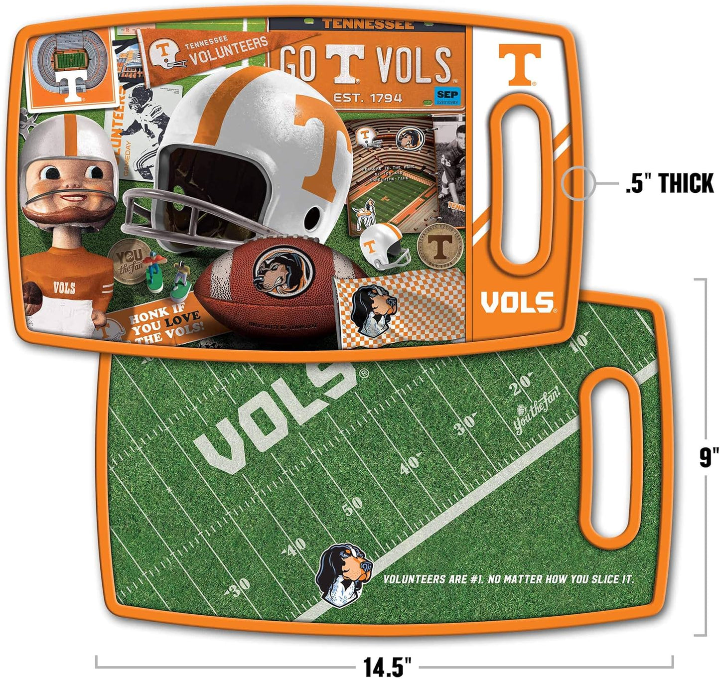 YouTheFan NCAA Retro Series Cutting Board - Colors B
