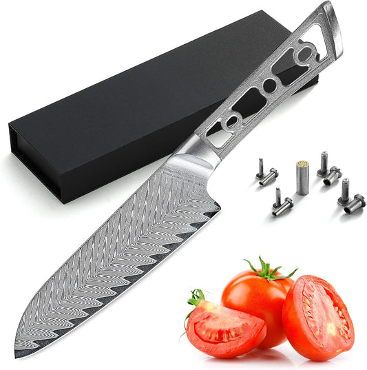 KATSURA Woodworking Project Kit – Gyuto Chef Knife Blank – 8 Inch with 50mm wide blade – Japanese Premium AUS 10, 67 Layers Damascus Steel – Thunder-X Series – NO LOGO