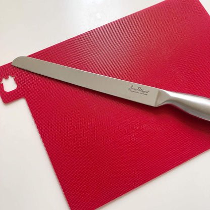 Jean-Patrique Stainless Steel Chopaholic Chef Ham & Salmon Slicer | Sharp Professional Kitchen Meat and Fish Carving Knife - 10"